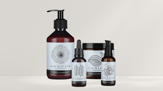 Metod: *LUGNPAKET* 010 Slip Wash Pro | 023 Hydro Mask Sebo Light 101 Saluron 24h Hydro Gel | 200 Short Cut Oil Serum