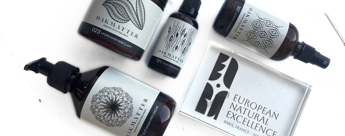 Dakmatter award-winning products with the European Natural Excellence trophy